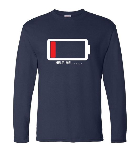 personalized men t shirt novelty battery help me print men's long sleeve t-shirt 2021 spring new 100% cotton camisetas masculina, Black
personalized men t shirt novelty battery help me print men's long sleeve t-shirt 2021 spring new 100% cotton camisetas masculina, Black