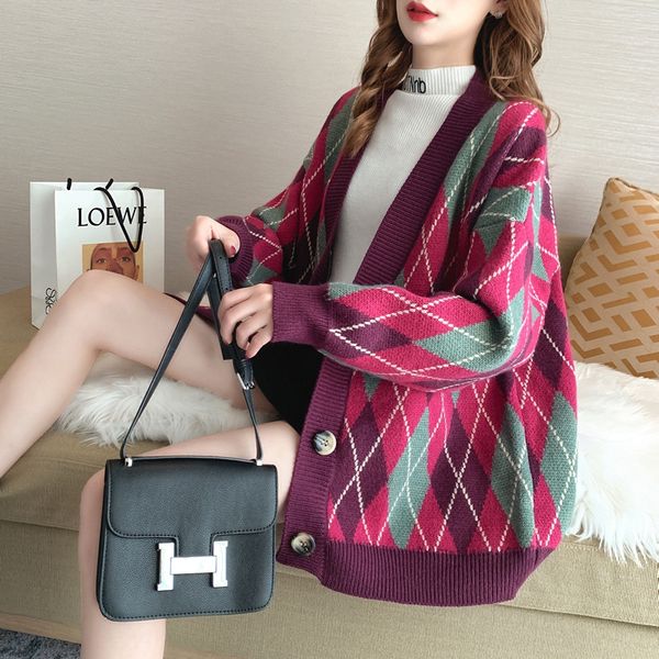 korean coat sweater sweater coat women's loose and lazy spring dress 2020 new v-neck versatile thick knitted cardigan j5lpr, White;black
korean coat sweater sweater coat women's loose and lazy spring dress 2020 new v-neck versatile thick knitted cardigan j5lpr, White;black