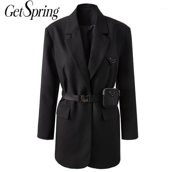 getspring women suit blazer bandage black vintage women blazers jackets all match casual womens blazers long sleeve 2020 new1, White;black
getspring women suit blazer bandage black vintage women blazers jackets all match casual womens blazers long sleeve 2020 new1, White;black