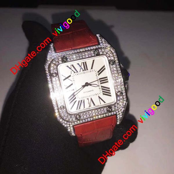 2021 fashion 100-xl men square watches 40mm diamond watch leather strap automatic movement iced out mens watche, Slivery;brown
2021 fashion 100-xl men square watches 40mm diamond watch leather strap automatic movement iced out mens watche, Slivery;brown