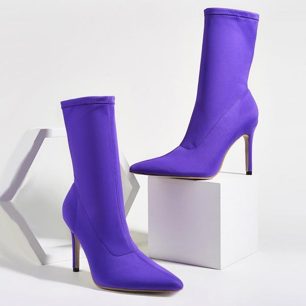 purple boots women pointed toe boots fall stiletto heel ankle women party dress shoes high heels femmes bottes, Black
purple boots women pointed toe boots fall stiletto heel ankle women party dress shoes high heels femmes bottes, Black
