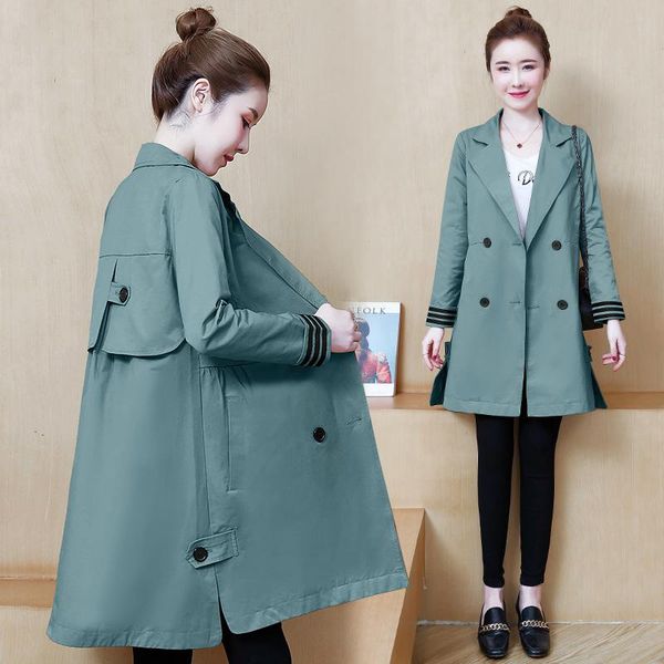 women's trench coats 2021 women spring windbreaker womens autumn mid-length parker female korean version loose large size ladies jacket, Tan;black
women's trench coats 2021 women spring windbreaker womens autumn mid-length parker female korean version loose large size ladies jacket, Tan;black