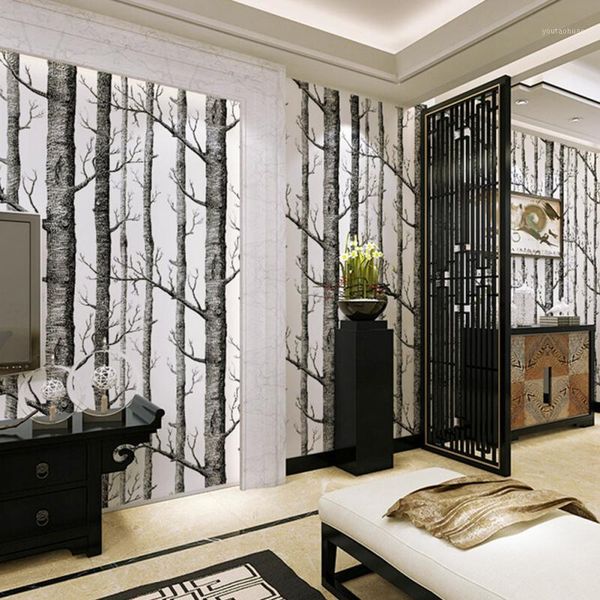 wallpapers wholesale- nordic forest nonwoven wallpaper birch tree rustic modern minimalist black white roll wall sticker1
wallpapers wholesale- nordic forest nonwoven wallpaper birch tree rustic modern minimalist black white roll wall sticker1