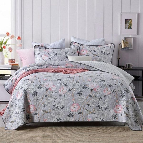 chausub quilts for bed 3pcs sets gray print bedspread with 2 shams queen size washable
chausub quilts for bed 3pcs sets gray print bedspread with 2 shams queen size washable