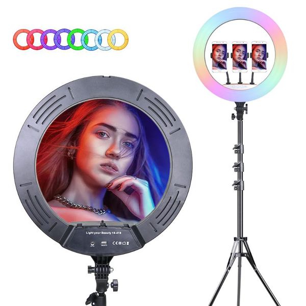 flash heads rgb colorful ring light 18 inch 45 cm with tripod stand phone clip holder selfie lamp video live pography lighting ringlights
flash heads rgb colorful ring light 18 inch 45 cm with tripod stand phone clip holder selfie lamp video live pography lighting ringlights