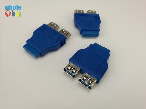 100pcs/lot dual port usb 3.0 to motherboard mainboard internal 20pin header adapter 20-pins to 2 usb a female adapter converter
100pcs/lot dual port usb 3.0 to motherboard mainboard internal 20pin header adapter 20-pins to 2 usb a female adapter converter