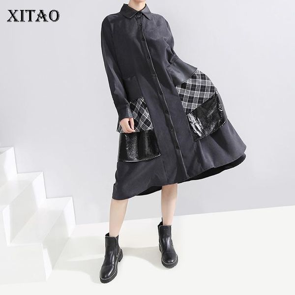 japanese style autumn winter clothes women plaid stitching dress fashion plus size ladies dresses streetwear dmy17441 casual, Black;gray
japanese style autumn winter clothes women plaid stitching dress fashion plus size ladies dresses streetwear dmy17441 casual, Black;gray