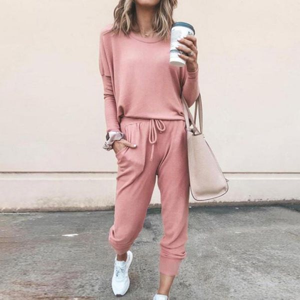 solid color breathable casual tracksuit women sports 2 pieces set sweatshirts pullover suit home sweatpants outfits, Gray
solid color breathable casual tracksuit women sports 2 pieces set sweatshirts pullover suit home sweatpants outfits, Gray