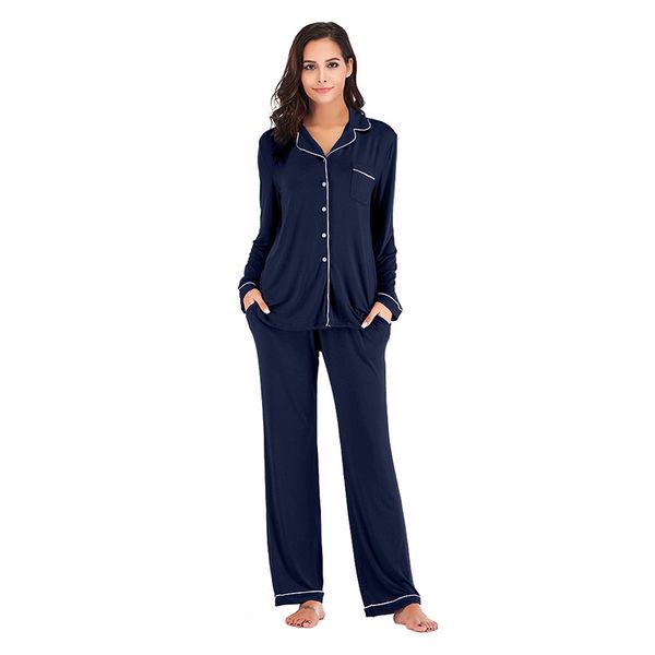 2020 new style home wear long sleeved pajamas for women autumn style european pajamas for women summer suit modal casual home wear, Black;red
2020 new style home wear long sleeved pajamas for women autumn style european pajamas for women summer suit modal casual home wear, Black;red