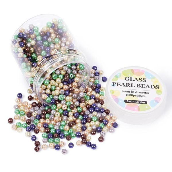 4~4.5mm round dyed glass pearl beads sets loose beads for jewelry making diy mixed color, hole: 0.7~1mm; about 1000 jllapk, Black;white
4~4.5mm round dyed glass pearl beads sets loose beads for jewelry making diy mixed color, hole: 0.7~1mm; about 1000 jllapk, Black;white