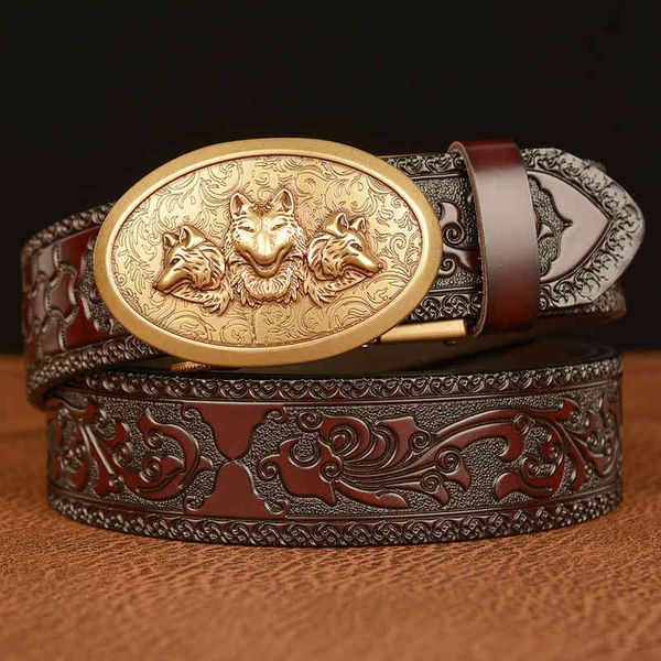 belts automatic buckle men's real leather fashion carved personalized hungry wolf legend casual trouser, Black;brown
belts automatic buckle men's real leather fashion carved personalized hungry wolf legend casual trouser, Black;brown