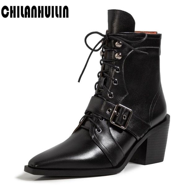 women's classic very high women's ankle boots waterproof platform belt buckle high heel motorcycle boots night women, Black
women's classic very high women's ankle boots waterproof platform belt buckle high heel motorcycle boots night women, Black