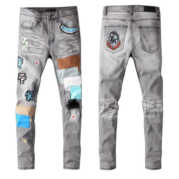 men jeans stree style pants fashion patch straight trousers men pants men casual jenas zipper long jeans hiphop style, Blue
men jeans stree style pants fashion patch straight trousers men pants men casual jenas zipper long jeans hiphop style, Blue