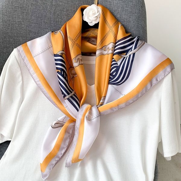 luxury silk satin kerchief bandana head scarf for women fashion print hair scarfs female square headband neck scarves for ladies t200429, Blue;gray
luxury silk satin kerchief bandana head scarf for women fashion print hair scarfs female square headband neck scarves for ladies t200429, Blue;gray