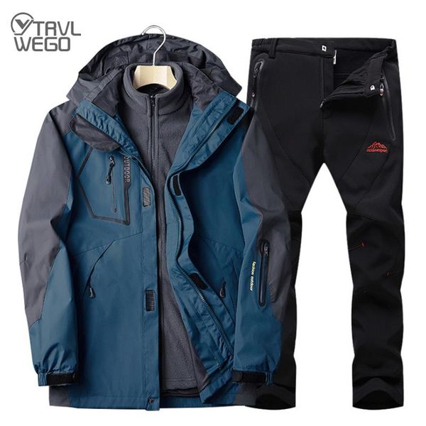 outdoor jackets&hoodies trvlwego men camping hiking 2 in 1 jacket soft shell pants ski waterproof windproof thicken fleece climbing keep war, Blue;black
outdoor jackets&hoodies trvlwego men camping hiking 2 in 1 jacket soft shell pants ski waterproof windproof thicken fleece climbing keep war, Blue;black