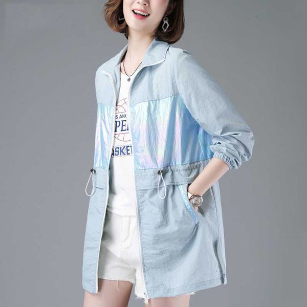 2020 summer women's jacket casual thin sunscreen coats long female windbreaker sun protection clothing outerwear plus size 4xl, Black;brown
2020 summer women's jacket casual thin sunscreen coats long female windbreaker sun protection clothing outerwear plus size 4xl, Black;brown