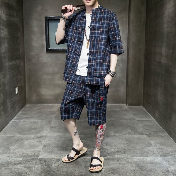 2021 new men's short sleeve jacket chinese style sets casual oversize man fashion 2 piece set pants clothes v7ad, Black
2021 new men's short sleeve jacket chinese style sets casual oversize man fashion 2 piece set pants clothes v7ad, Black