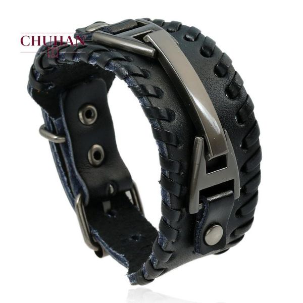 chuhan new vintage weave wide bracelets charm black brown leather bracelets femme women bracelet male jewelry c221, Golden;silver
chuhan new vintage weave wide bracelets charm black brown leather bracelets femme women bracelet male jewelry c221, Golden;silver
