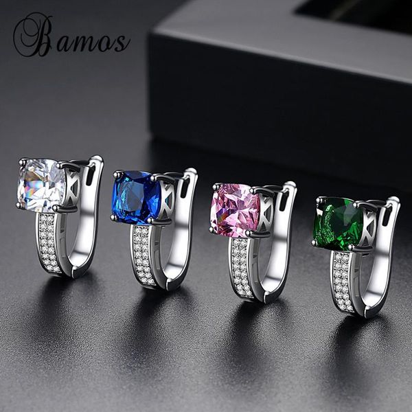 bamos white/blue/pink/green zircon hoop earrings for women fashion white gold filled wedding earrings luxury jewelry gift, Golden;silver
bamos white/blue/pink/green zircon hoop earrings for women fashion white gold filled wedding earrings luxury jewelry gift, Golden;silver