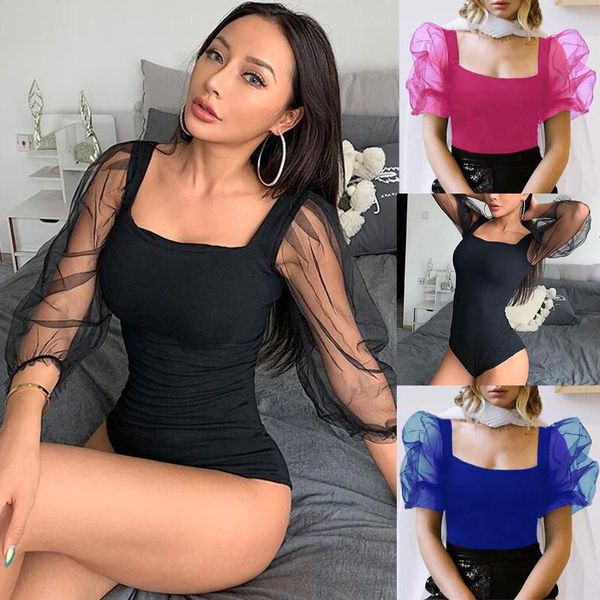 women bodysuit bodycon jumpsuit romper leotard mesh blouse fashion clothes romper leotard blouse fashion clothes, Black;white
women bodysuit bodycon jumpsuit romper leotard mesh blouse fashion clothes romper leotard blouse fashion clothes, Black;white