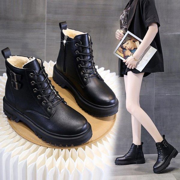 fashion warm plush snow boots women non-slip platform leather shoes for winter woman casual botas mujer new keep warm, Black
fashion warm plush snow boots women non-slip platform leather shoes for winter woman casual botas mujer new keep warm, Black