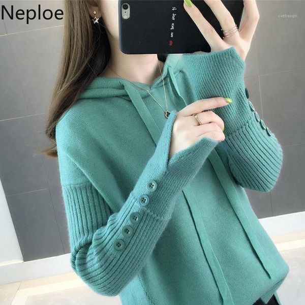 neploe korean loose crazy style hooded bottom sweater solid button student knit pullovers autumn wild pull femme hiver 460161, White;black
neploe korean loose crazy style hooded bottom sweater solid button student knit pullovers autumn wild pull femme hiver 460161, White;black