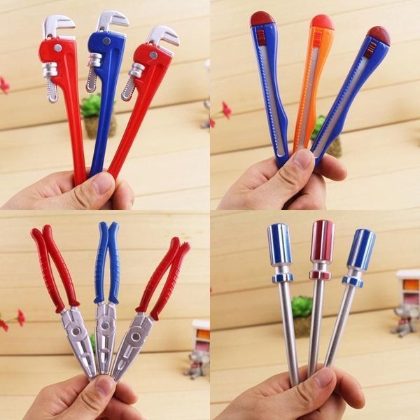 1pc new personality hardware tools korean stationery creative ballpoint pens quality pen caneta hammer utility knife writing pen1, Blue;orange
1pc new personality hardware tools korean stationery creative ballpoint pens quality pen caneta hammer utility knife writing pen1, Blue;orange