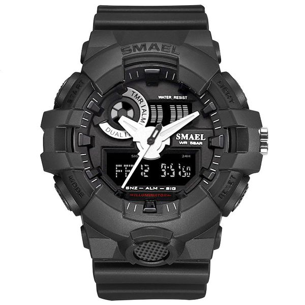 Mayforest New Sport Watch Brand Wristwatches Fashion Casual Dual Time LED Clock 1642 Quartz 50M Waterproof Black Clocks Mens Watches, Slivery;brown
Mayforest New Sport Watch Brand Wristwatches Fashion Casual Dual Time LED Clock 1642 Quartz 50M Waterproof Black Clocks Mens Watches, Slivery;brown