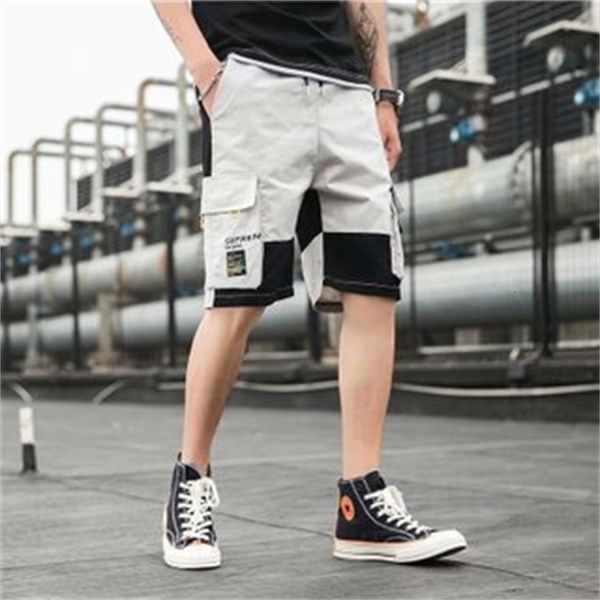 men's short casual pants in summer, White;black 
men's short casual pants in summer, White;black