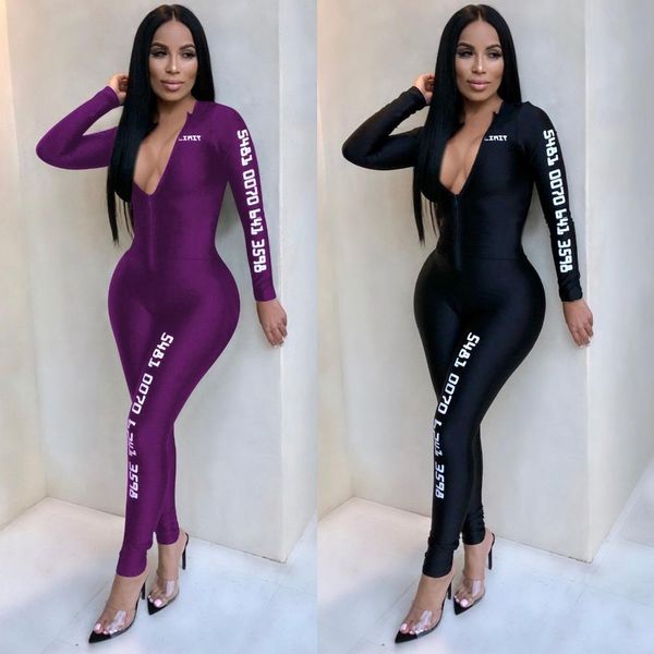 european style letter print jumpsuit women long sleeve skinny bodysuit women one piece overalls clubwear 6132, Black;white
european style letter print jumpsuit women long sleeve skinny bodysuit women one piece overalls clubwear 6132, Black;white