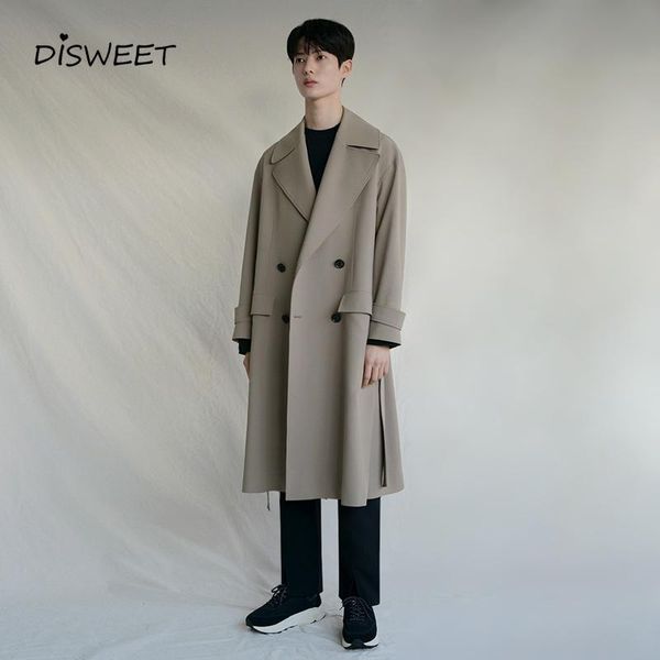 men's trench coats solid korean loose long-sleeved single-breasted coat for boys simple belt long warm jackets men 2021, Tan;black
men's trench coats solid korean loose long-sleeved single-breasted coat for boys simple belt long warm jackets men 2021, Tan;black