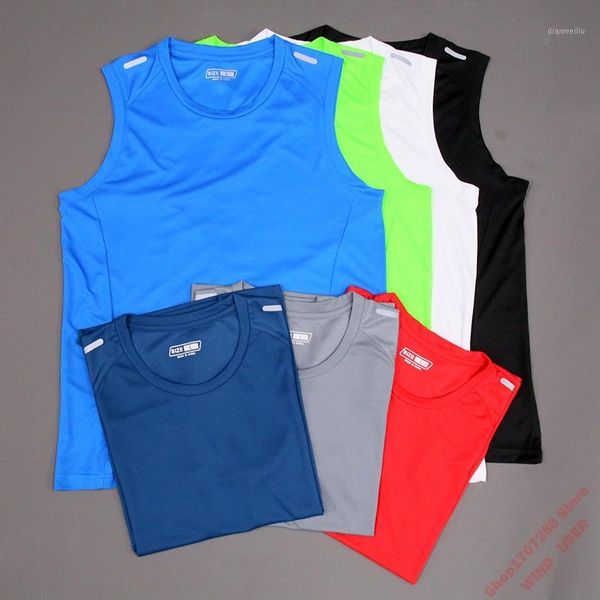 running jerseys quick-drying short-sleeved clothes men's summer sports vest fitness training marathon racing vest1, Black;blue
running jerseys quick-drying short-sleeved clothes men's summer sports vest fitness training marathon racing vest1, Black;blue