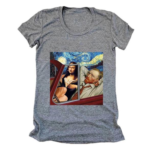 breathable harajuku van gogh t-shirt funny humor spoof a variety of paintings new t shirt women classic simplicity t shirt, White
breathable harajuku van gogh t-shirt funny humor spoof a variety of paintings new t shirt women classic simplicity t shirt, White