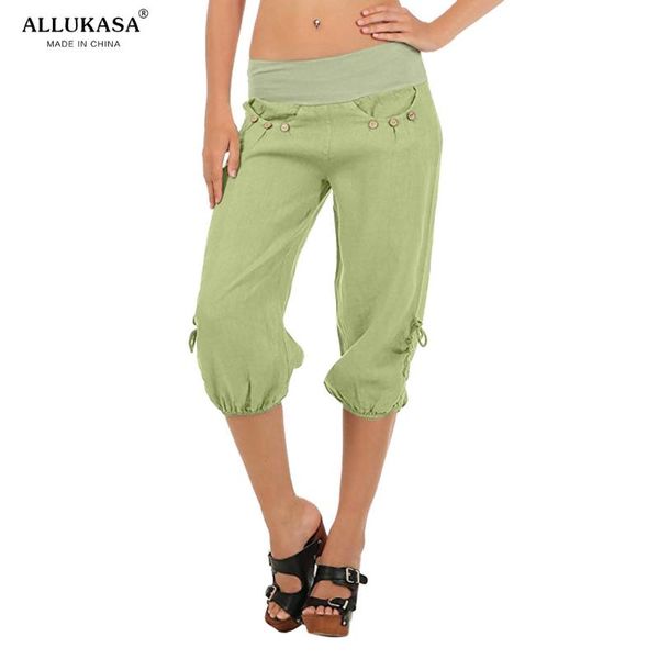 women's pants & capris allukasa women 's casual cropped trousers ladies harem beam foot pocket loose fashion sport, Black;white
women's pants & capris allukasa women 's casual cropped trousers ladies harem beam foot pocket loose fashion sport, Black;white