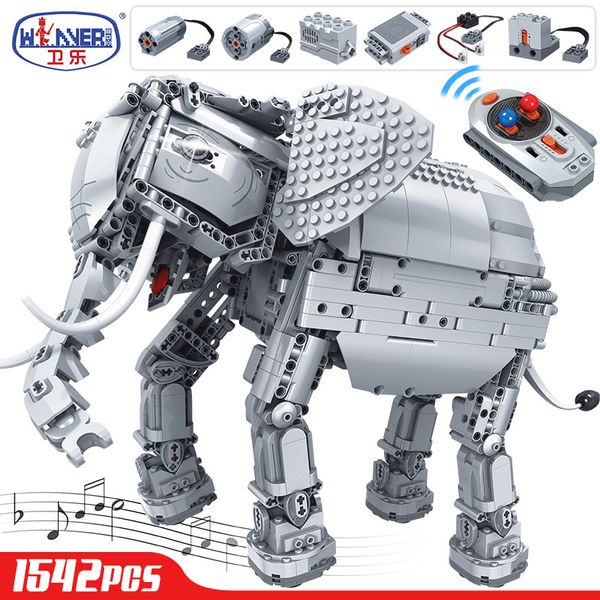 erbo 1542pcs creative building blocks technic rc remote control elephant animal electric bricks toys for children 1008
erbo 1542pcs creative building blocks technic rc remote control elephant animal electric bricks toys for children 1008