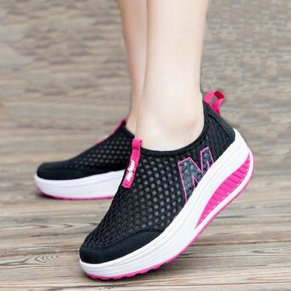 women casual sneakers shoes sport fashion height increasing woman 2020 breathable air mesh swing wedges sneakers 1020, Black;white
women casual sneakers shoes sport fashion height increasing woman 2020 breathable air mesh swing wedges sneakers 1020, Black;white