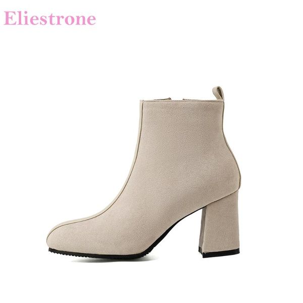 boots 2021 winter fashion beige green women ankle flock high square heels office lady shoes plus big small size 11 32 43 46, Black
boots 2021 winter fashion beige green women ankle flock high square heels office lady shoes plus big small size 11 32 43 46, Black