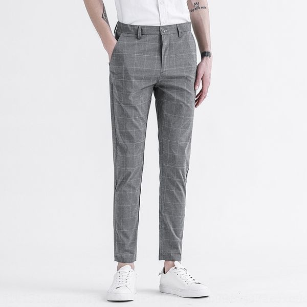 wrw9b pants korean style trendy suit men's thin fashion plaid casual fit men's suit casual pants trousers slim pants ankle-length, Blue
wrw9b pants korean style trendy suit men's thin fashion plaid casual fit men's suit casual pants trousers slim pants ankle-length, Blue