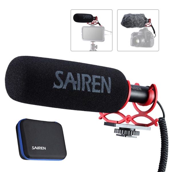 microphones condenser mini microphone interview mic 3.5mm plug-and-play for smartphone dslr camera with bag -mount windscreen
microphones condenser mini microphone interview mic 3.5mm plug-and-play for smartphone dslr camera with bag -mount windscreen