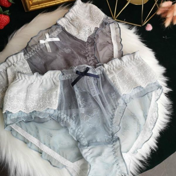 new girl japanese panties women sweet lace mesh yarn cute underpants mid waist panties1, Black;pink
new girl japanese panties women sweet lace mesh yarn cute underpants mid waist panties1, Black;pink