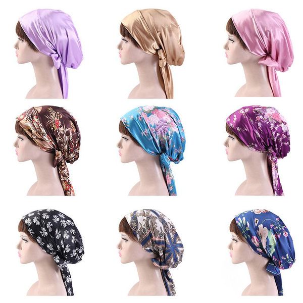 beanie/skull caps 2021 fashion ladies satin floral bow headscarf turban hairwear women soft sleeping bonnet hair wrap cap beanies skullies, Blue;gray
beanie/skull caps 2021 fashion ladies satin floral bow headscarf turban hairwear women soft sleeping bonnet hair wrap cap beanies skullies, Blue;gray