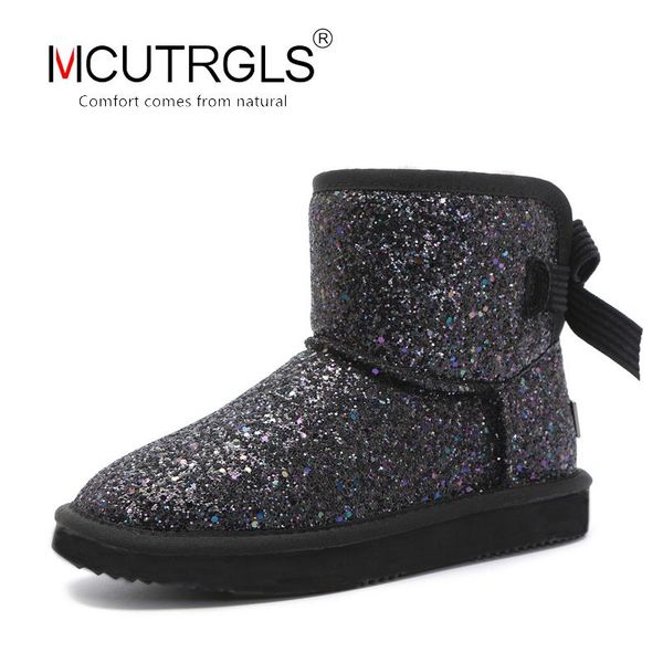 new style 2020 sheepskin suede leather australia classic ankle bowknot snow boots women wool fur lined winter flat warm shoes, Black
new style 2020 sheepskin suede leather australia classic ankle bowknot snow boots women wool fur lined winter flat warm shoes, Black