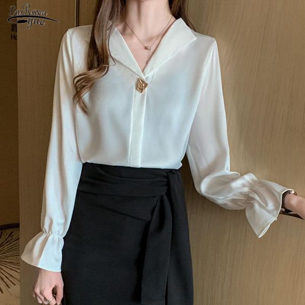 women's blouses & shirts 2021 autumn fashion korean satin women long sleeve solid office lady elegant loose ladies blusas 10497, White
women's blouses & shirts 2021 autumn fashion korean satin women long sleeve solid office lady elegant loose ladies blusas 10497, White