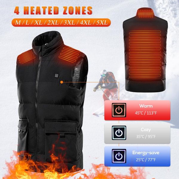 winter usb heated vest portable heating warm tank electric warm crop water-resistant men women vest, Black;white
winter usb heated vest portable heating warm tank electric warm crop water-resistant men women vest, Black;white