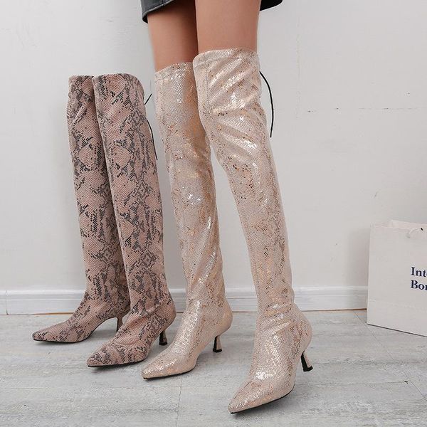 2020 design women long boots plus size elastic boots women pointed fashion stiletto high heel sleeve, Black
2020 design women long boots plus size elastic boots women pointed fashion stiletto high heel sleeve, Black