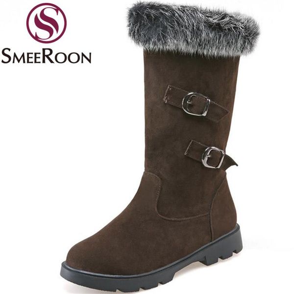 smeeroon fashion slip on mid calf boots for women round toe low heels boots comfortable warm winter snow campus shoes, Black
smeeroon fashion slip on mid calf boots for women round toe low heels boots comfortable warm winter snow campus shoes, Black