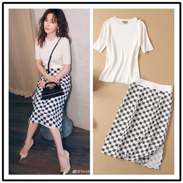 vvkyf 2020 spring same summer new qin lan and round neck slimming temperament knitwear fashion printed knitwear knitwearskirt set for women, Gray
vvkyf 2020 spring same summer new qin lan and round neck slimming temperament knitwear fashion printed knitwear knitwearskirt set for women, Gray