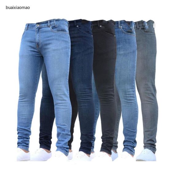 men's jeans mens skinny 2021 super men non ripped stretch denim pants elastic waist big size european long trousers, Blue
men's jeans mens skinny 2021 super men non ripped stretch denim pants elastic waist big size european long trousers, Blue