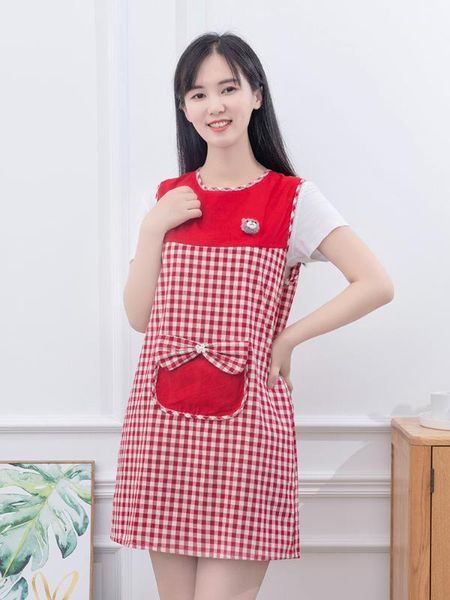 apron women's kitchen household cotton waterproof oilproof cute japanese korean fashion cooking housework workwear1
apron women's kitchen household cotton waterproof oilproof cute japanese korean fashion cooking housework workwear1