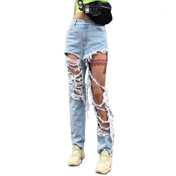 women's jeans women high waist women's exaggerated big hole wild trousers personality versatile wash tide unique1, Blue
women's jeans women high waist women's exaggerated big hole wild trousers personality versatile wash tide unique1, Blue